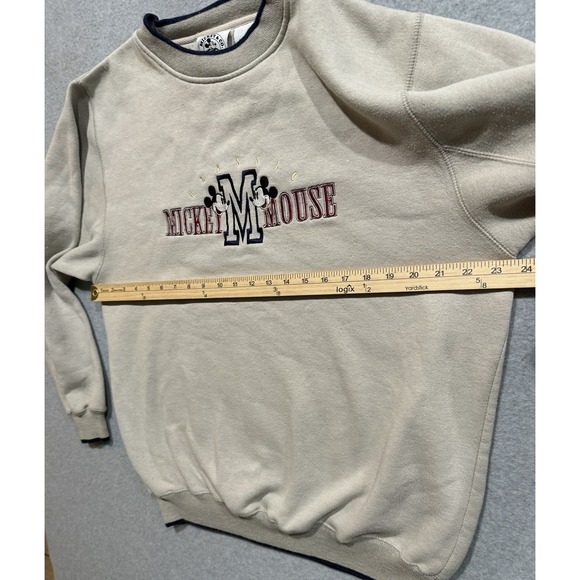 VINTAGE Mickey & Co Disney Sweatshirt Crewneck  Embroidered Graphic Sz L  Large - Picture 13 of 15